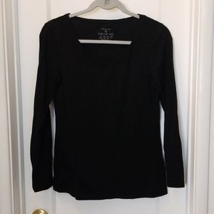 Black long sleeve top